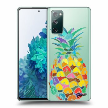 Picasee átlátszó szilikon tok az alábbi mobiltelefonokra Samsung Galaxy S20 FE - Pineapple