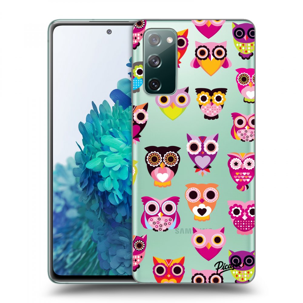 Picasee átlátszó szilikon tok az alábbi mobiltelefonokra Samsung Galaxy S20 FE - Owls