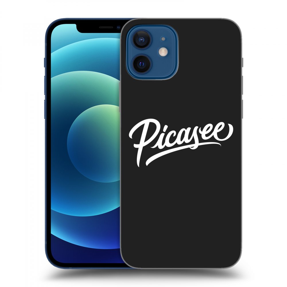 Picasee fekete szilikon tok az alábbi mobiltelefonokra Apple iPhone 12 - Picasee - White