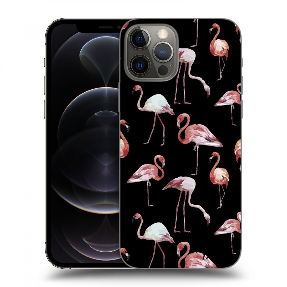 Picasee ULTIMATE CASE Apple iPhone 12 Pro - készülékre - Flamingos