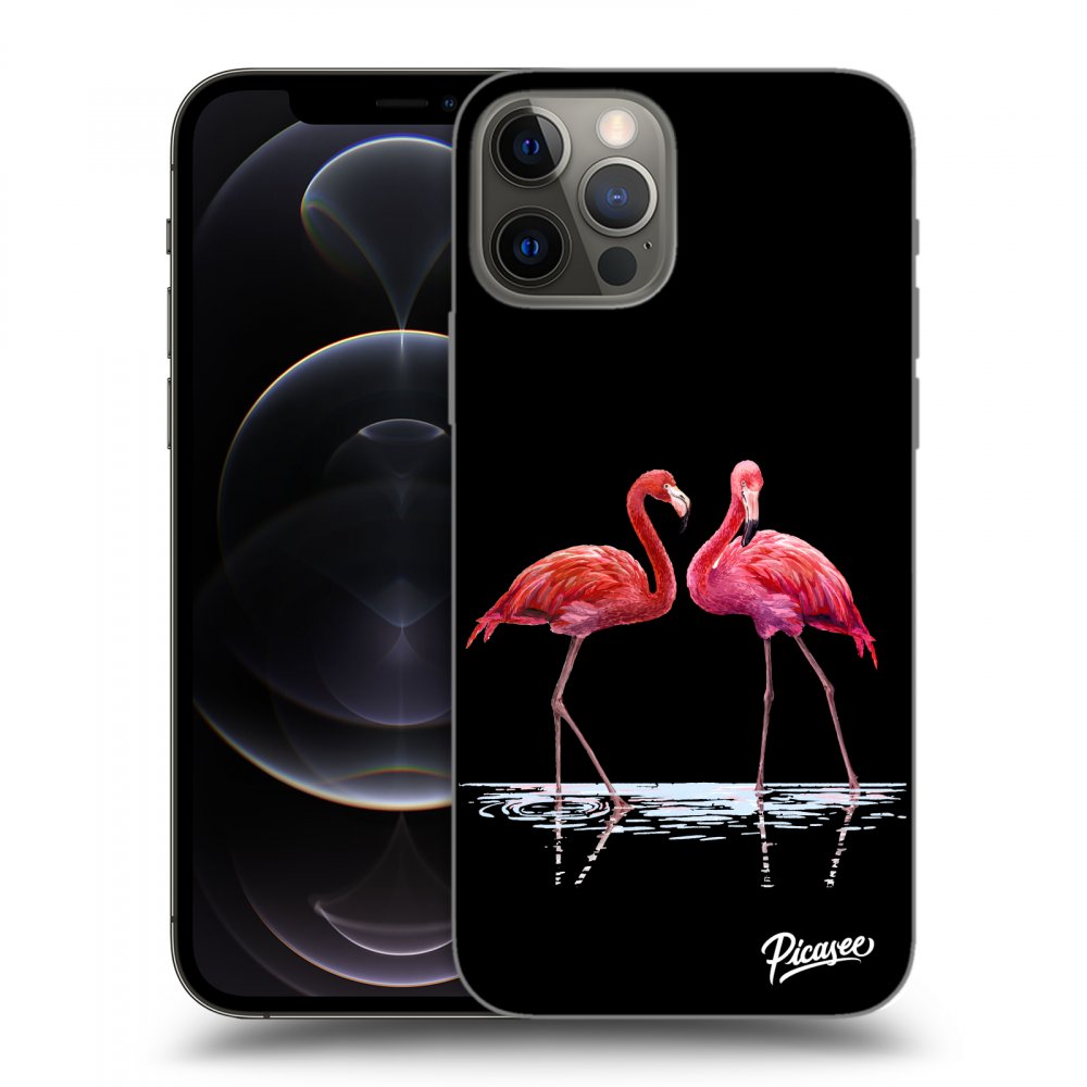 Picasee ULTIMATE CASE MagSafe Apple iPhone 12 Pro - készülékre - Flamingos couple