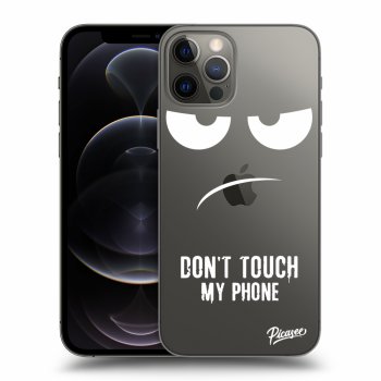 Picasee átlátszó szilikon tok az alábbi mobiltelefonokra Apple iPhone 12 Pro - Don't Touch My Phone