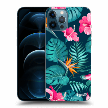 Szilikon tok erre a típusra Apple iPhone 12 Pro Max - Pink Monstera