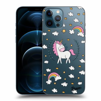 Picasee átlátszó szilikon tok az alábbi mobiltelefonokra Apple iPhone 12 Pro Max - Unicorn star heaven