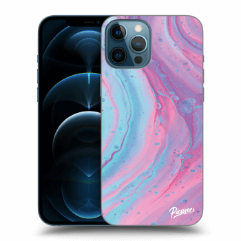 Szilikon tok erre a típusra Apple iPhone 12 Pro Max - Pink liquid
