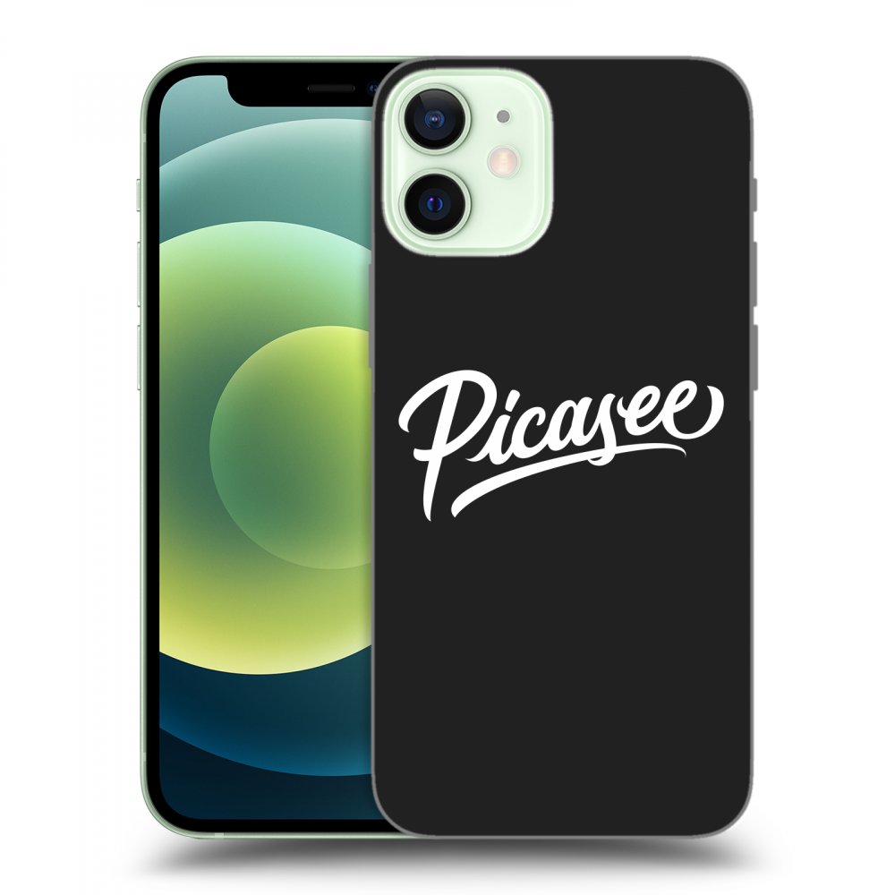 Picasee fekete szilikon tok az alábbi mobiltelefonokra Apple iPhone 12 mini - Picasee - White