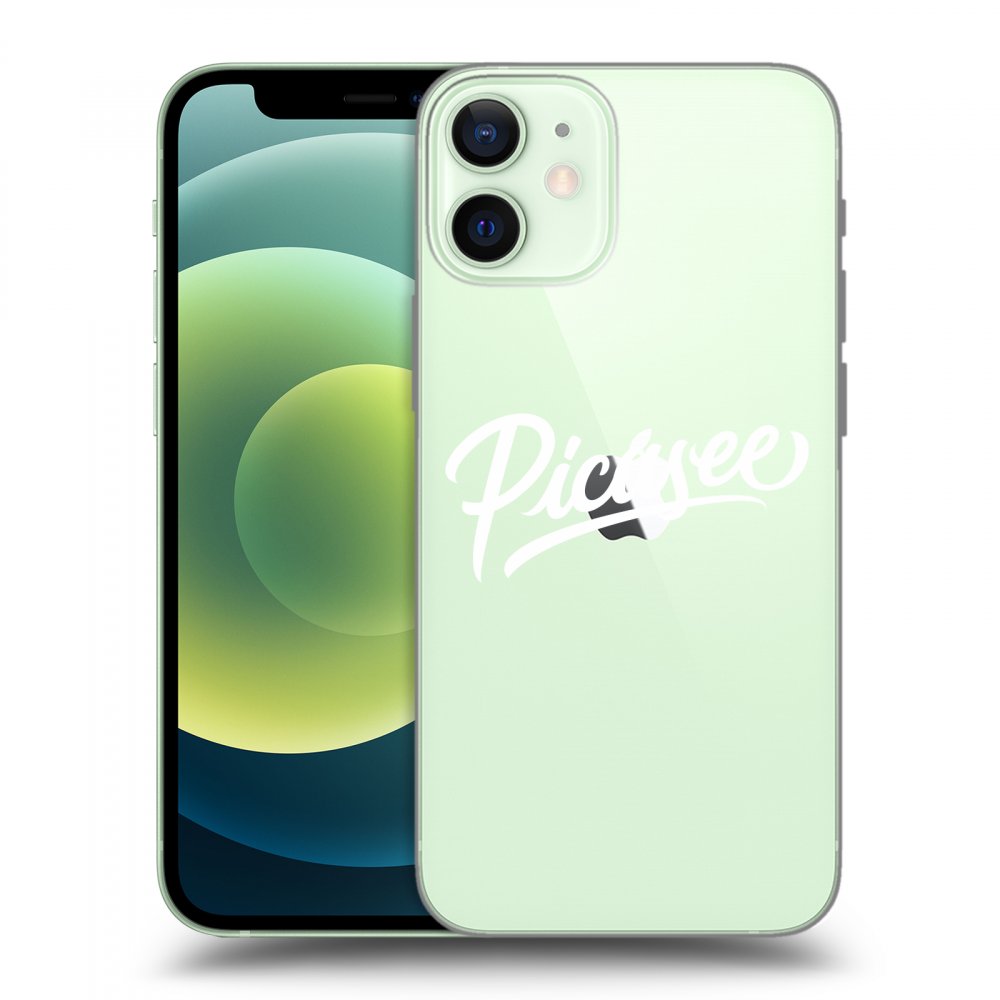 Picasee átlátszó szilikon tok az alábbi mobiltelefonokra Apple iPhone 12 mini - Picasee - White