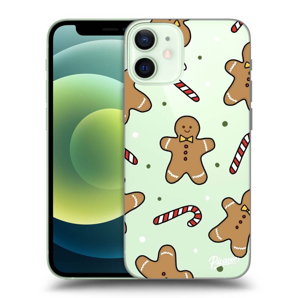 Picasee átlátszó szilikon tok az alábbi mobiltelefonokra Apple iPhone 12 mini - Gingerbread
