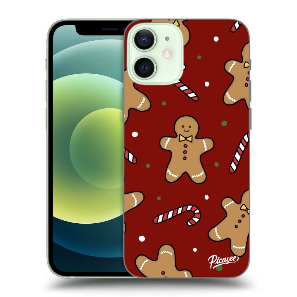 Picasee fekete szilikon tok az alábbi mobiltelefonokra Apple iPhone 12 mini - Gingerbread 2