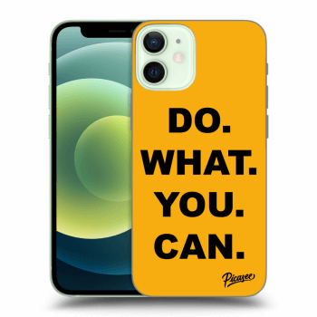 Picasee fekete szilikon tok az alábbi mobiltelefonokra Apple iPhone 12 mini - Do What You Can