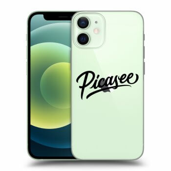 Picasee átlátszó szilikon tok az alábbi mobiltelefonokra Apple iPhone 12 mini - Picasee - black