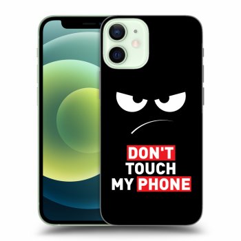 Szilikon tok erre a típusra Apple iPhone 12 mini - Angry Eyes - Transparent