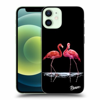 Szilikon tok erre a típusra Apple iPhone 12 mini - Flamingos couple