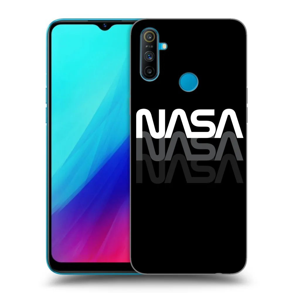 Picasee fekete szilikon tok az alábbi mobiltelefonokra Realme C3 - NASA Triple