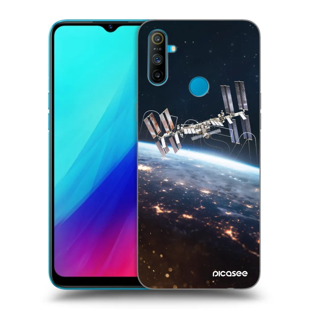 Picasee fekete szilikon tok az alábbi mobiltelefonokra Realme C3 - Station