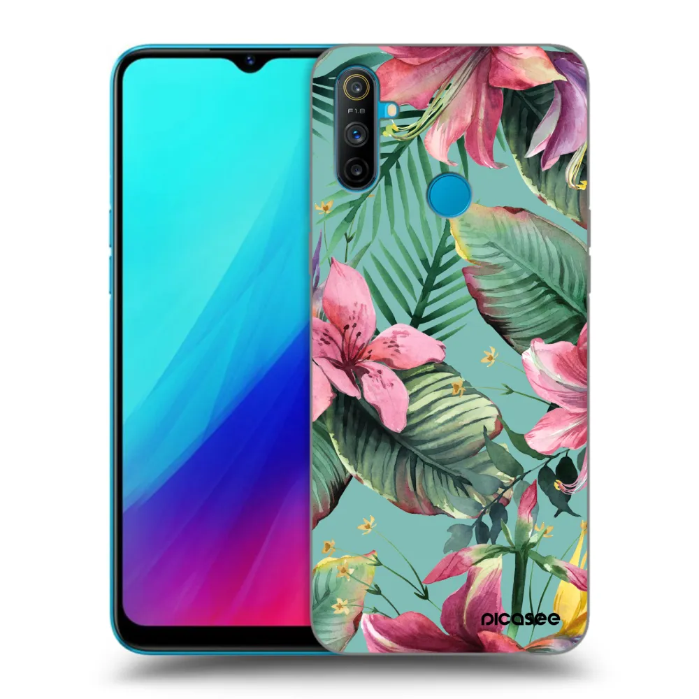 Picasee fekete szilikon tok az alábbi mobiltelefonokra Realme C3 - Hawaii