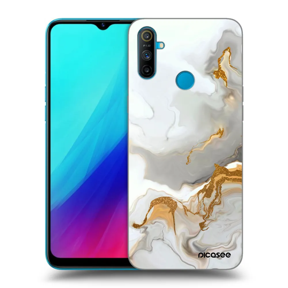 Picasee fekete szilikon tok az alábbi mobiltelefonokra Realme C3 - Her