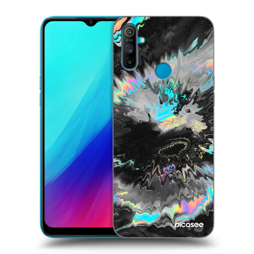Picasee fekete szilikon tok az alábbi mobiltelefonokra Realme C3 - Magnetic
