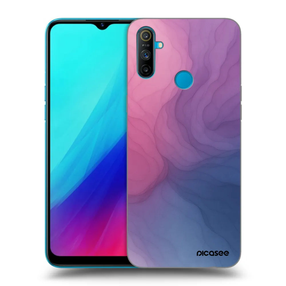 Picasee fekete szilikon tok az alábbi mobiltelefonokra Realme C3 - Silk