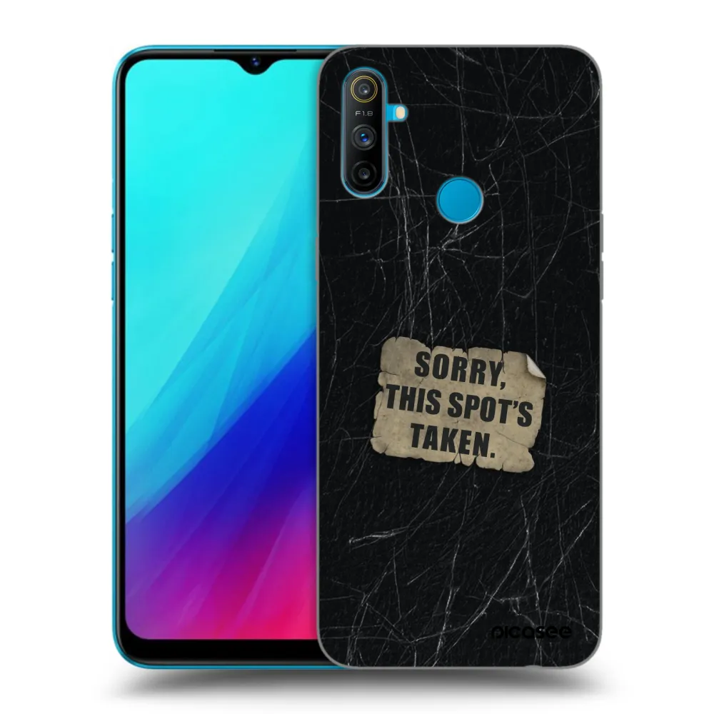 Picasee fekete szilikon tok az alábbi mobiltelefonokra Realme C3 - SORRY