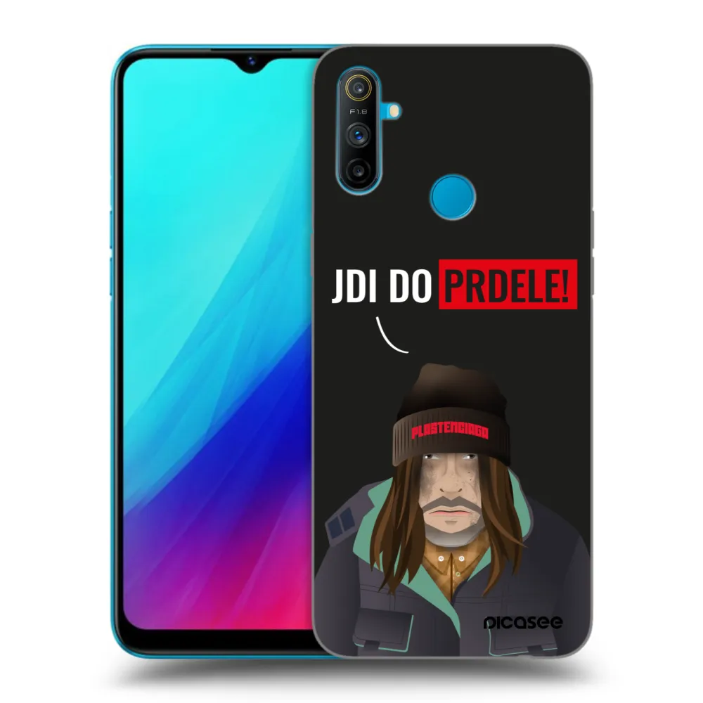Picasee fekete szilikon tok az alábbi mobiltelefonokra Realme C3 - Bezďák