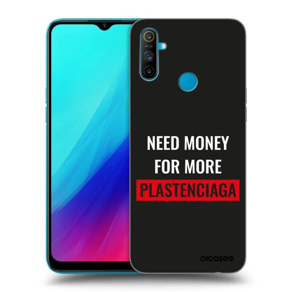 Picasee fekete szilikon tok az alábbi mobiltelefonokra Realme C3 - More PLASTENCIAGA