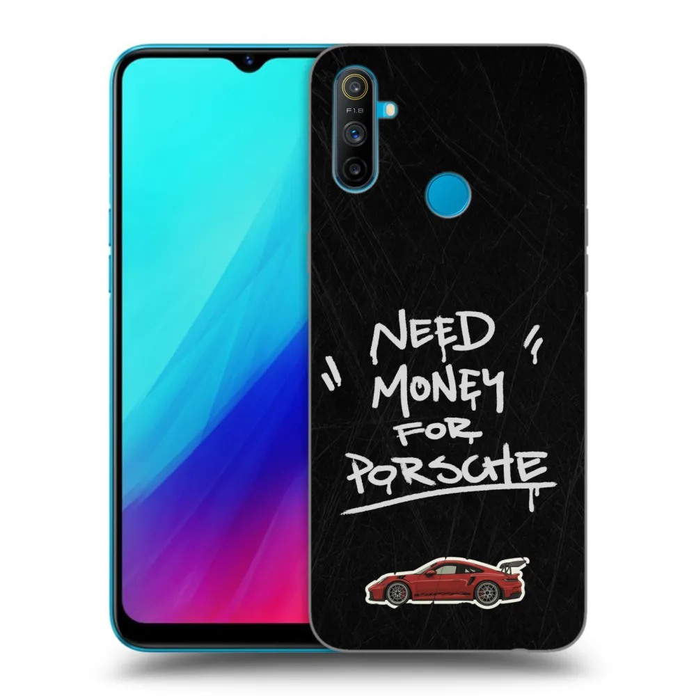 Picasee fekete szilikon tok az alábbi mobiltelefonokra Realme C3 - Dark Racer