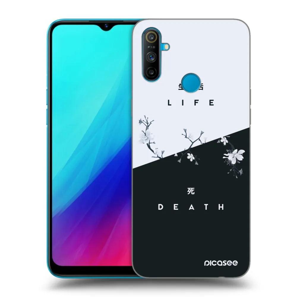 Picasee fekete szilikon tok az alábbi mobiltelefonokra Realme C3 - Life - Death