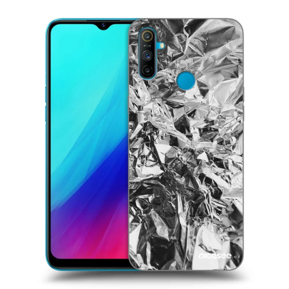 Picasee fekete szilikon tok az alábbi mobiltelefonokra Realme C3 - Chrome