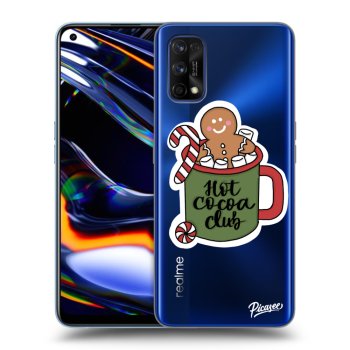 Picasee átlátszó szilikon tok az alábbi mobiltelefonokra Realme 7 Pro - Hot Cocoa Club