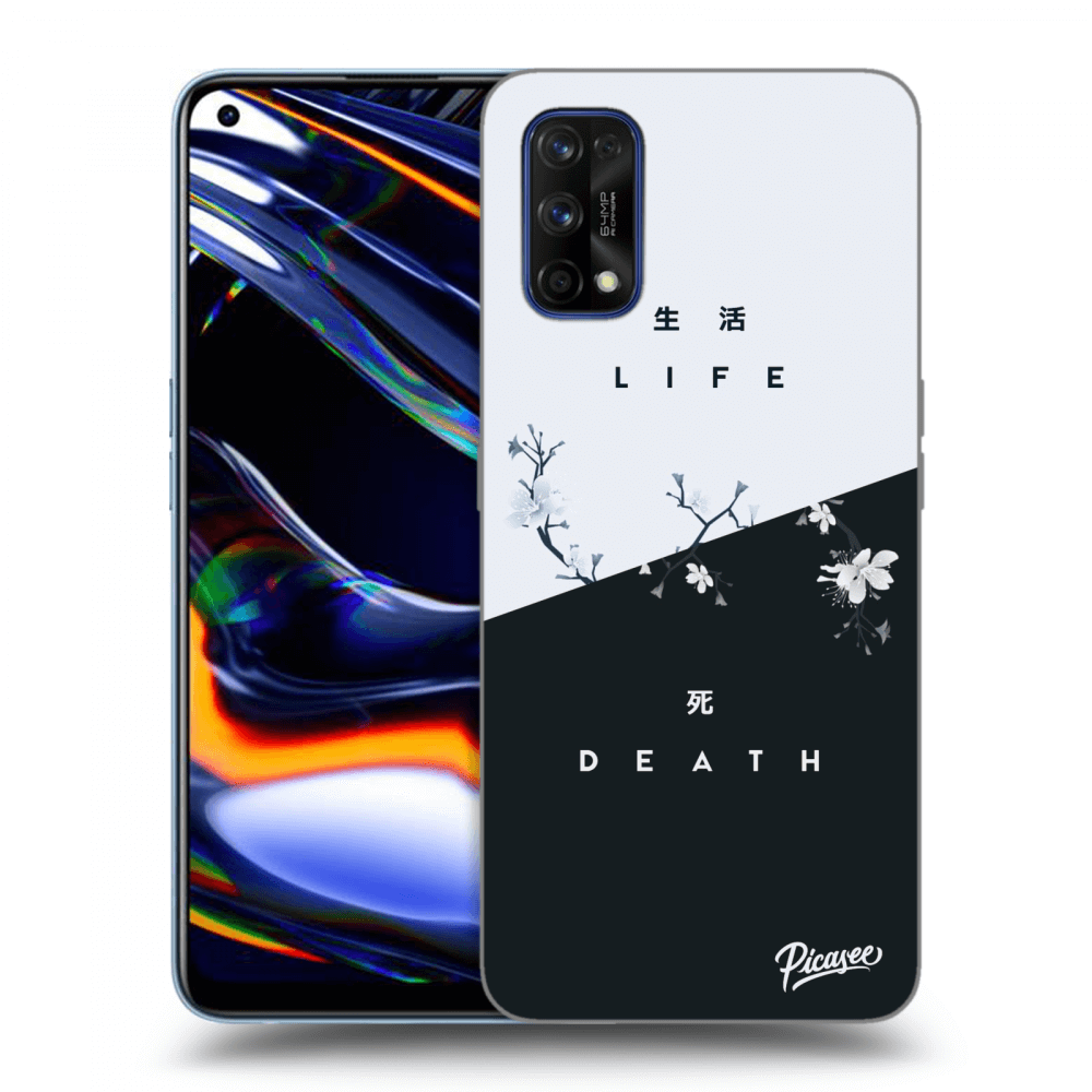 Picasee fekete szilikon tok az alábbi mobiltelefonokra Realme 7 Pro - Life - Death
