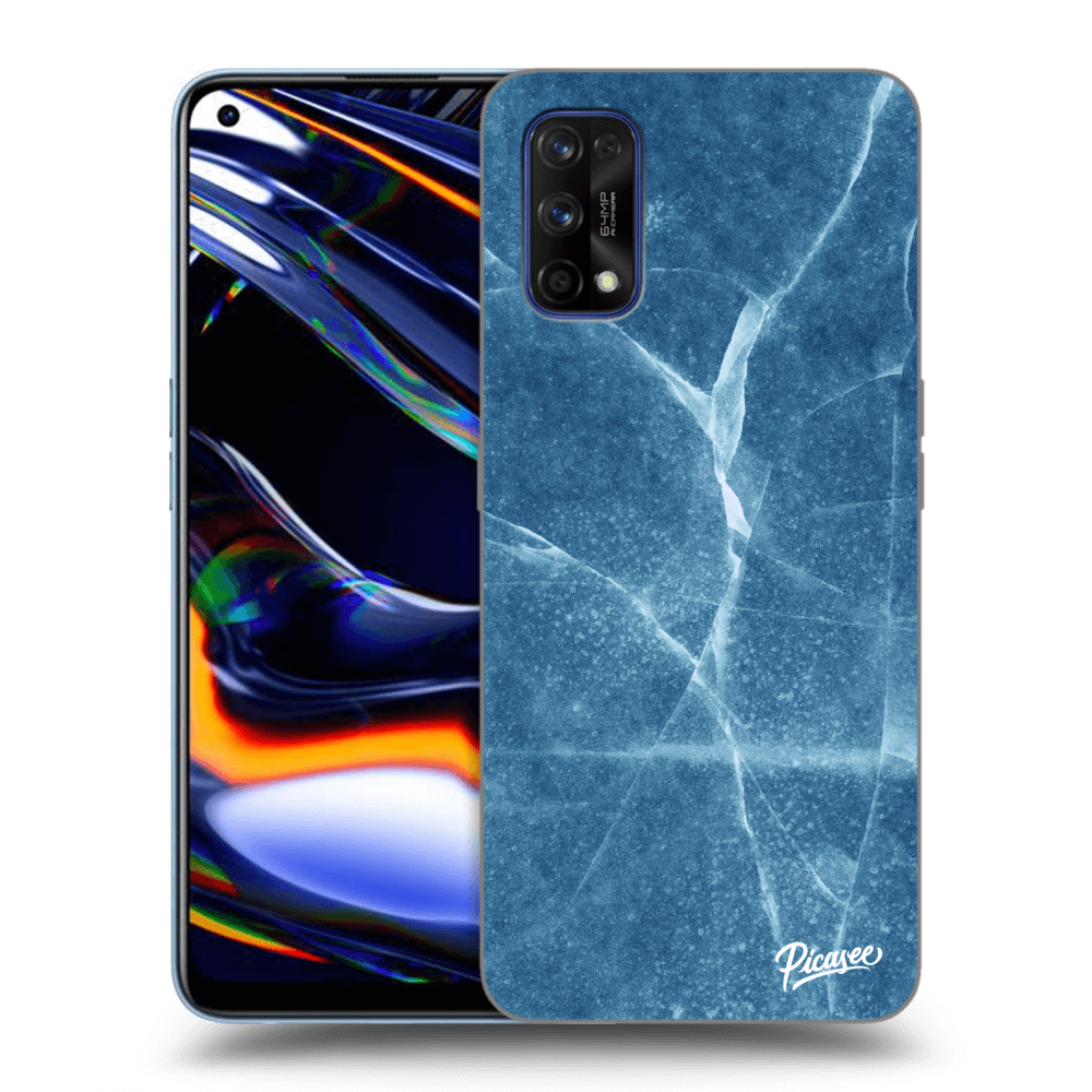 Picasee átlátszó szilikon tok az alábbi mobiltelefonokra Realme 7 Pro - Blue marble
