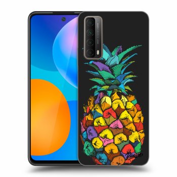 Picasee fekete szilikon tok az alábbi mobiltelefonokra Huawei P Smart 2021 - Pineapple