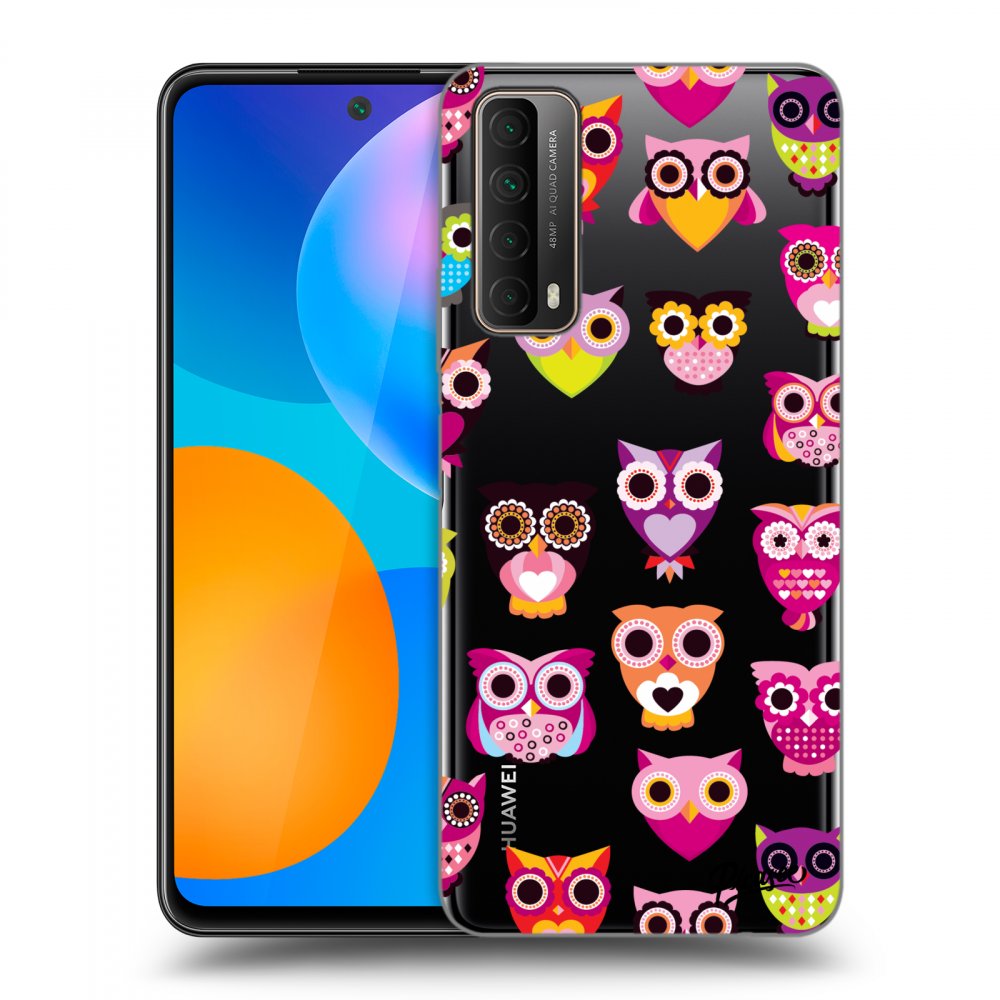 Picasee átlátszó szilikon tok az alábbi mobiltelefonokra Huawei P Smart 2021 - Owls