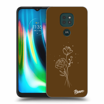Tok az alábbi mobiltelefonokra Motorola Moto G9 Play - Brown flowers