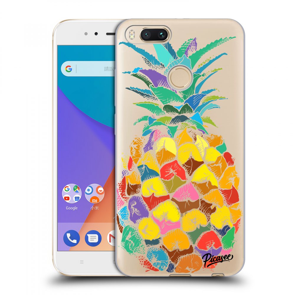 Picasee átlátszó szilikon tok az alábbi mobiltelefonokra Xiaomi Mi A1 Global - Pineapple