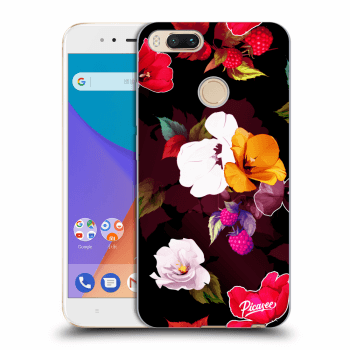 Picasee átlátszó szilikon tok az alábbi mobiltelefonokra Xiaomi Mi A1 Global - Flowers and Berries