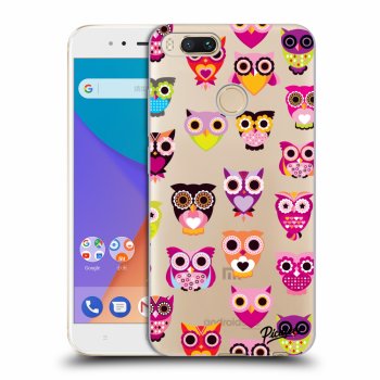 Picasee átlátszó szilikon tok az alábbi mobiltelefonokra Xiaomi Mi A1 Global - Owls