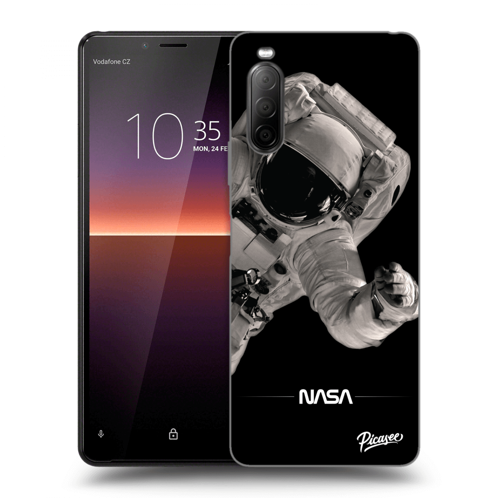 Picasee fekete szilikon tok az alábbi mobiltelefonokra Sony Xperia 10 II - Astronaut Big