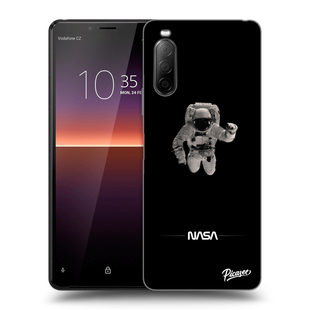 Picasee fekete szilikon tok az alábbi mobiltelefonokra Sony Xperia 10 II - Astronaut Minimal