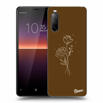 Tok az alábbi mobiltelefonokra Sony Xperia 10 II - Brown flowers
