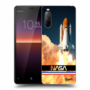 Picasee fekete szilikon tok az alábbi mobiltelefonokra Sony Xperia 10 II - Space Shuttle