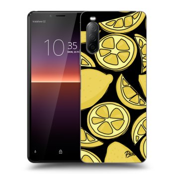 Picasee fekete szilikon tok az alábbi mobiltelefonokra Sony Xperia 10 II - Lemon