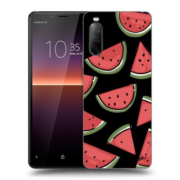 Picasee fekete szilikon tok az alábbi mobiltelefonokra Sony Xperia 10 II - Melone