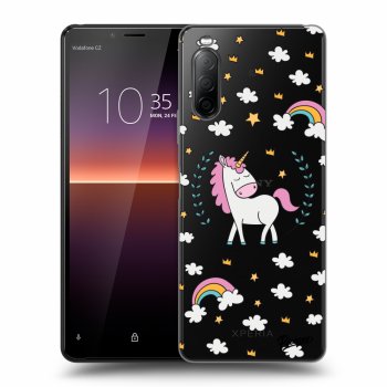 Picasee átlátszó szilikon tok az alábbi mobiltelefonokra Sony Xperia 10 II - Unicorn star heaven