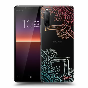Picasee átlátszó szilikon tok az alábbi mobiltelefonokra Sony Xperia 10 II - Flowers pattern