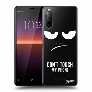 Picasee átlátszó szilikon tok az alábbi mobiltelefonokra Sony Xperia 10 II - Don't Touch My Phone