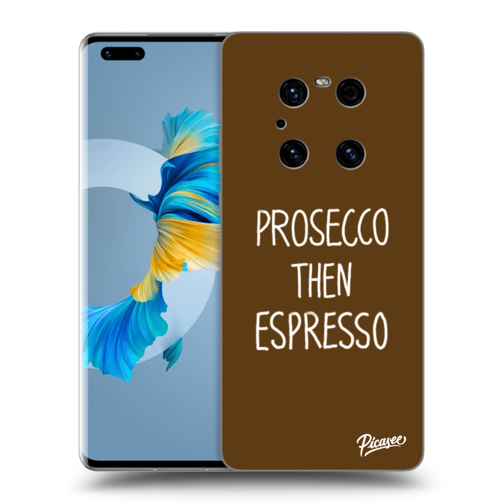 Picasee átlátszó szilikon tok az alábbi mobiltelefonokra Huawei Mate 40 Pro - Prosecco then espresso