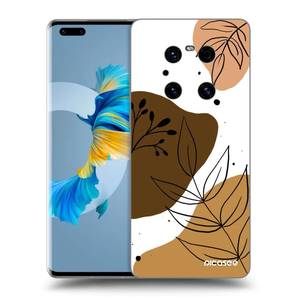 Picasee fekete szilikon tok az alábbi mobiltelefonokra Huawei Mate 40 Pro - Boho style