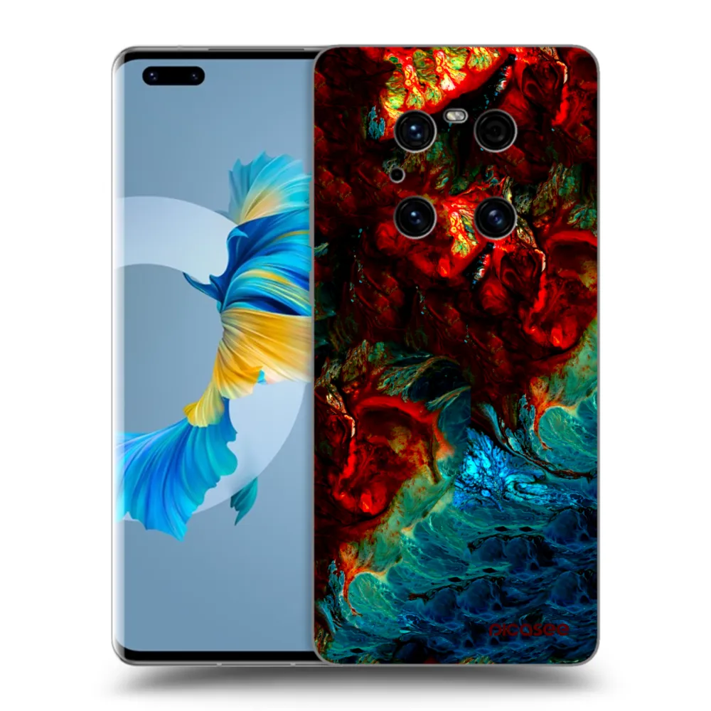 Picasee fekete szilikon tok az alábbi mobiltelefonokra Huawei Mate 40 Pro - Universe